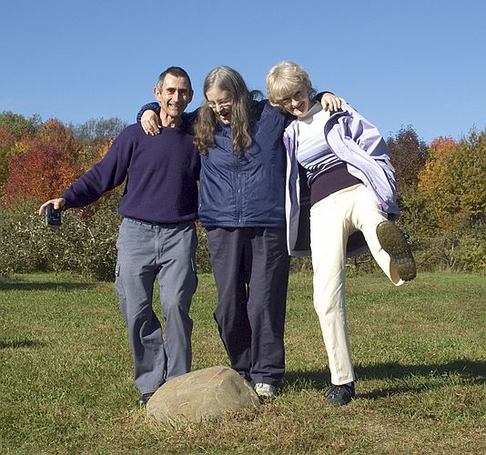 Denise high-kicks, Jim stands there dumbfounded, and Kathie attempts to play soccer with a rock.  Let's get our act together guys.