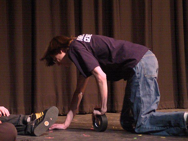 I can too stand on my head on a roll of tape!