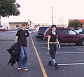 "I'm walking next to someone who's smiling at 6:45 AM ?"